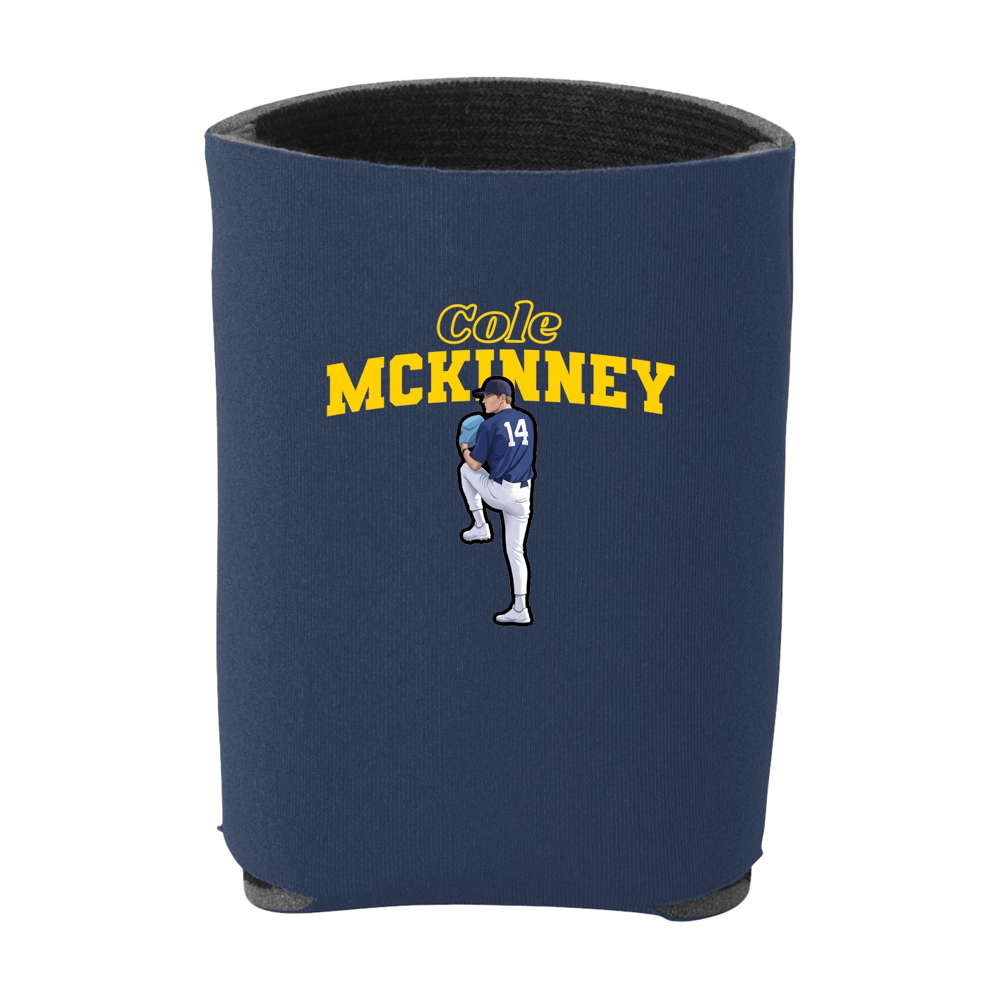 Can Holder — Name Arch in Navy