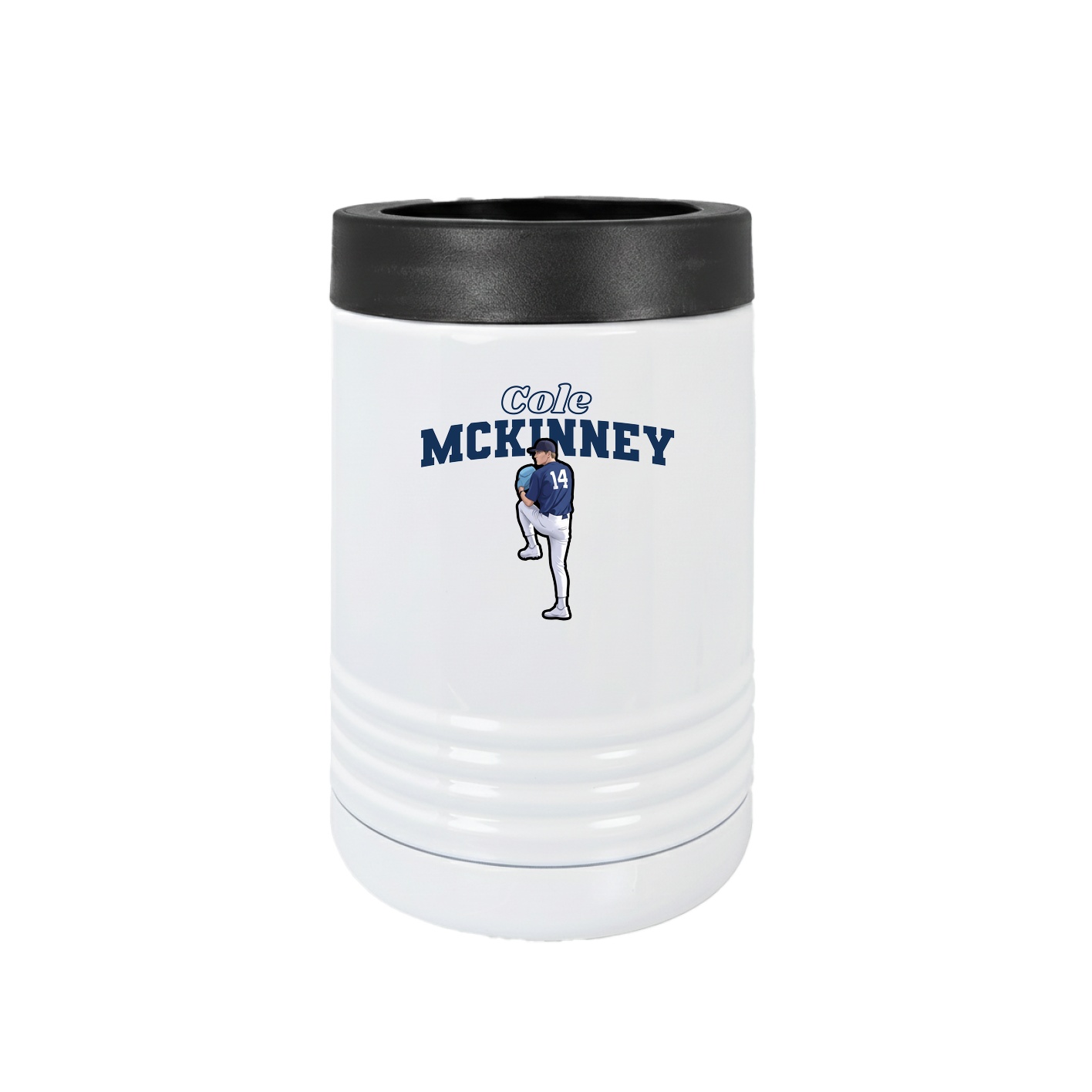 Beverage Holder — Name Arch in White