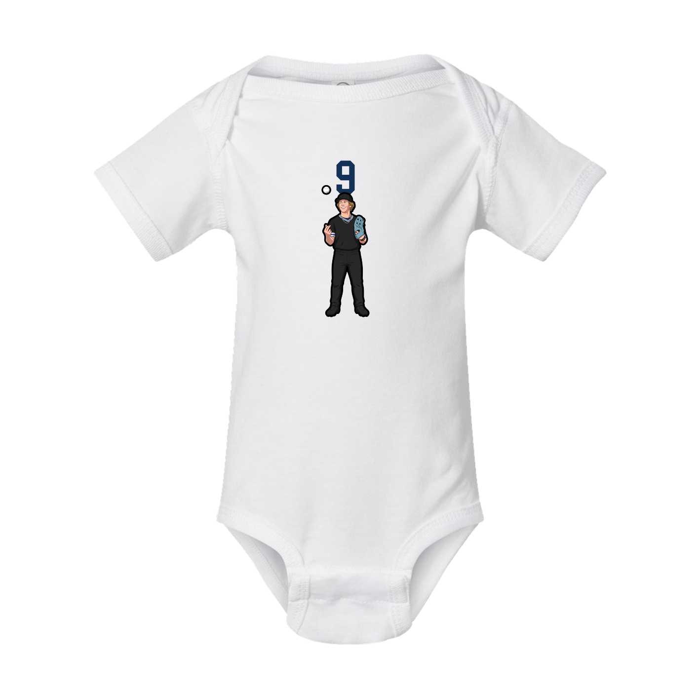 Baby Onesie — Number Top in White