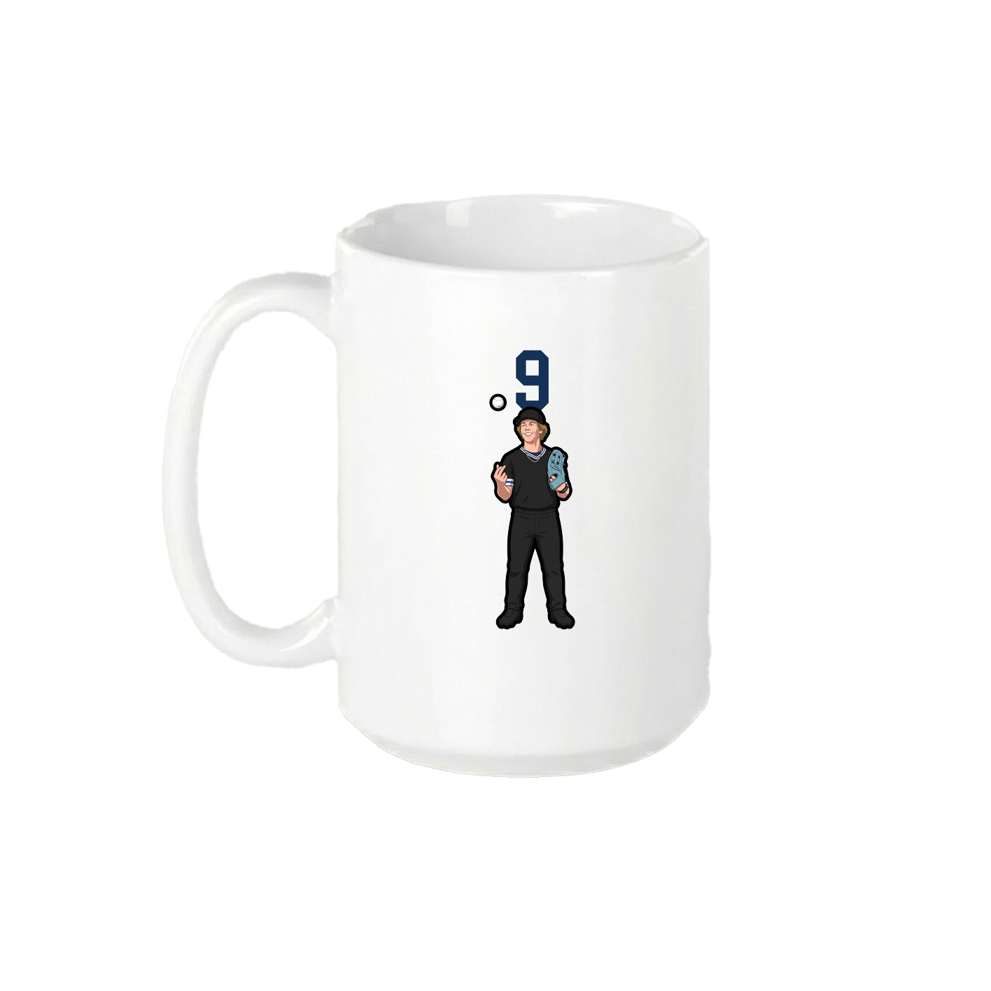 15oz Coffee Mug — Number Top in White