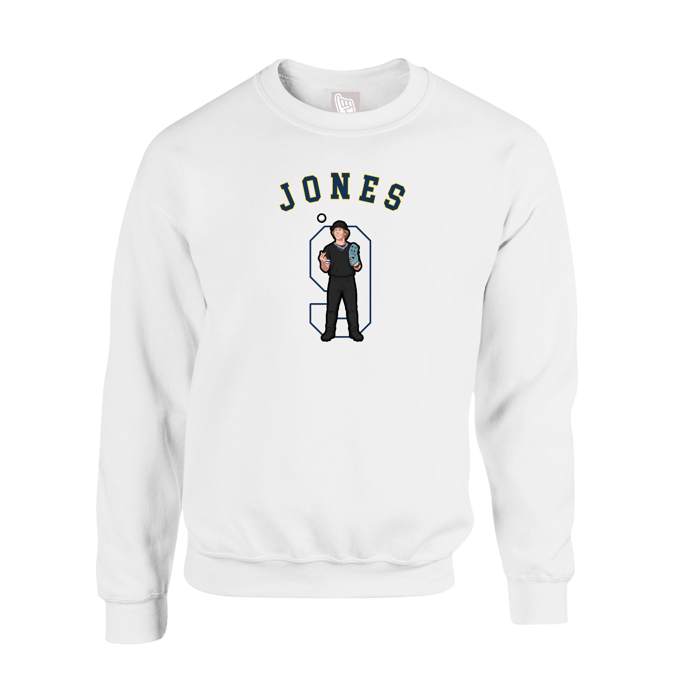 Fleece Crew — Shirsey Arch in White