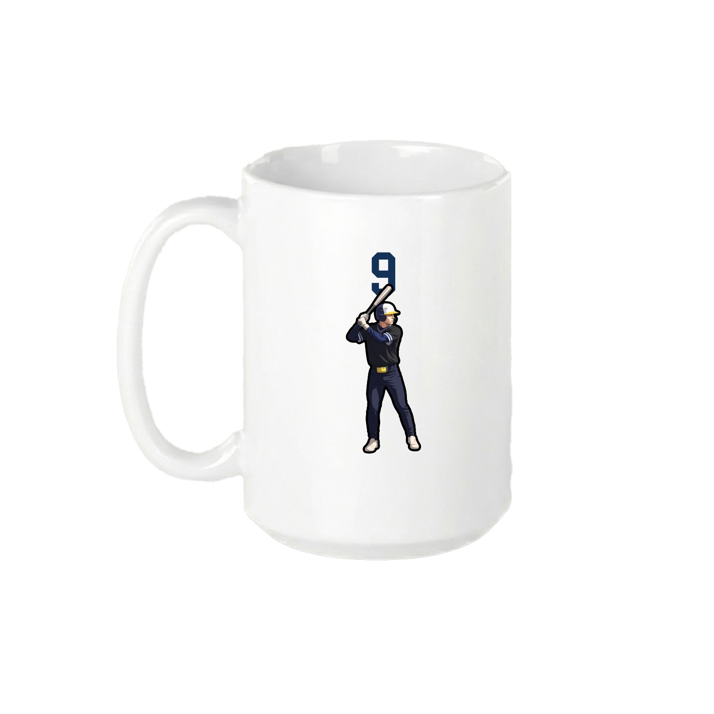 15oz Coffee Mug — Number Top in White