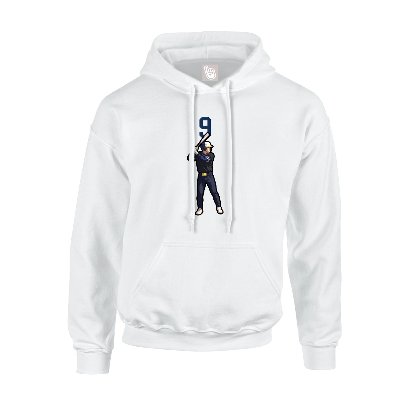 Hoodie — Number Top in White