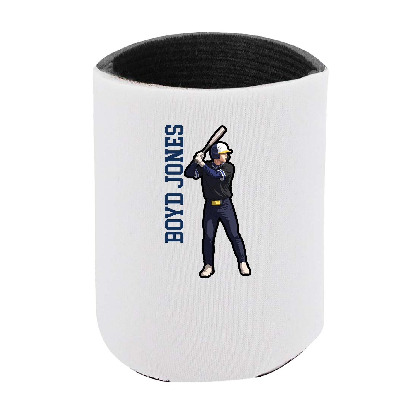 Can Holder — Name Vertical in White