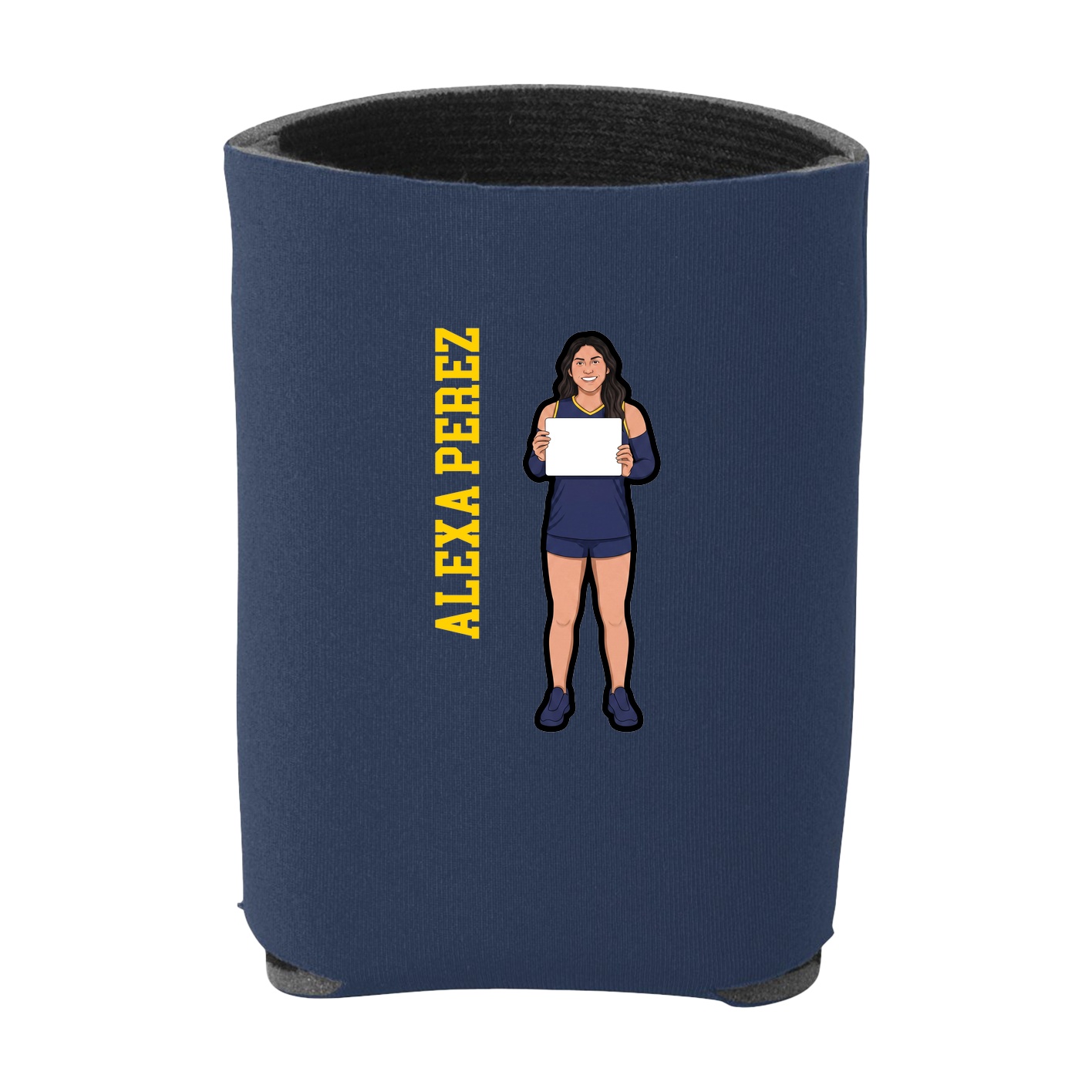 Can Holder — Name Vertical in Navy