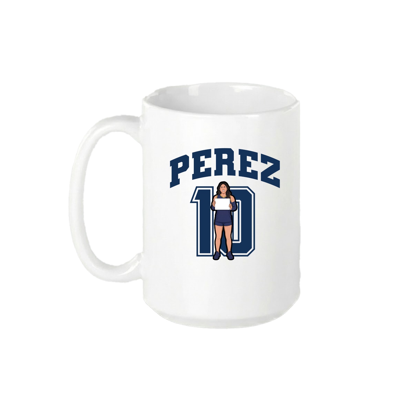 15oz Coffee Mug — Number in White