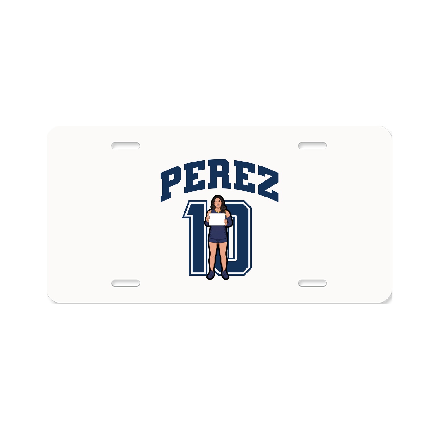 License Plate — Number in Classic