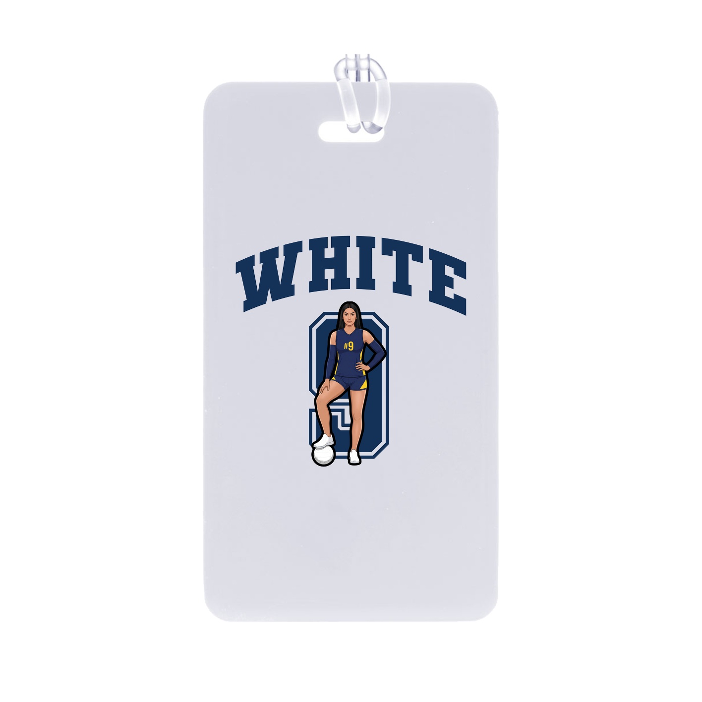 Bag Tag — Number in Classic
