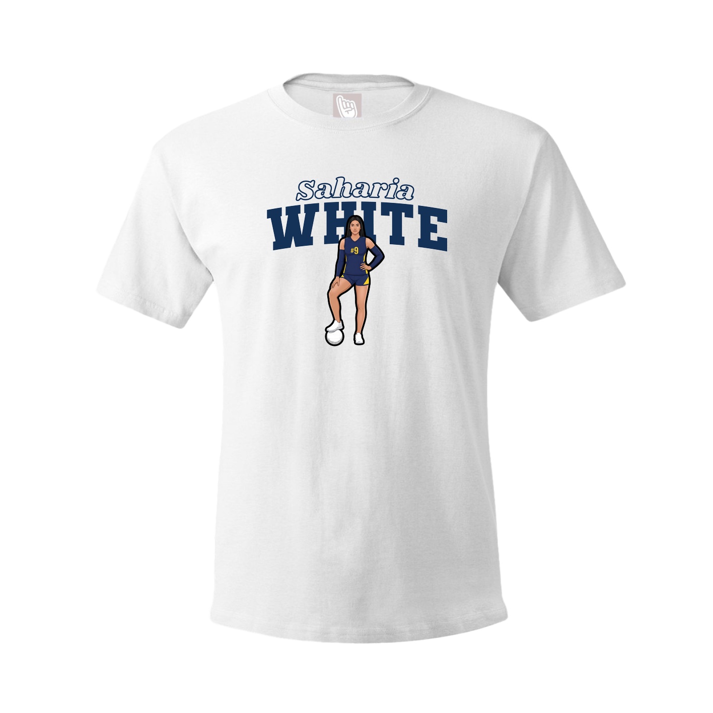 Tee — Name Arch in White