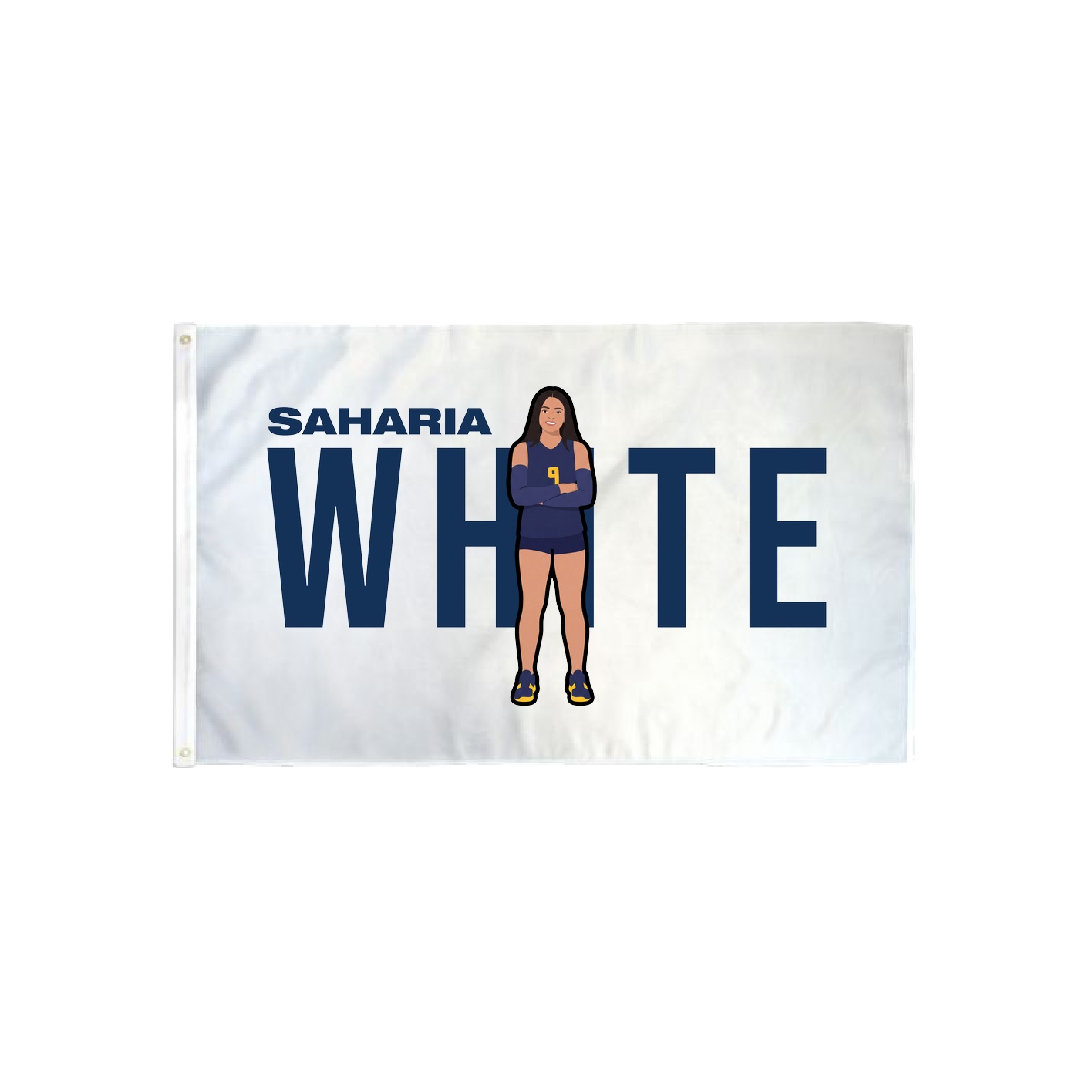 3x5 Flag — Player Name in Classic