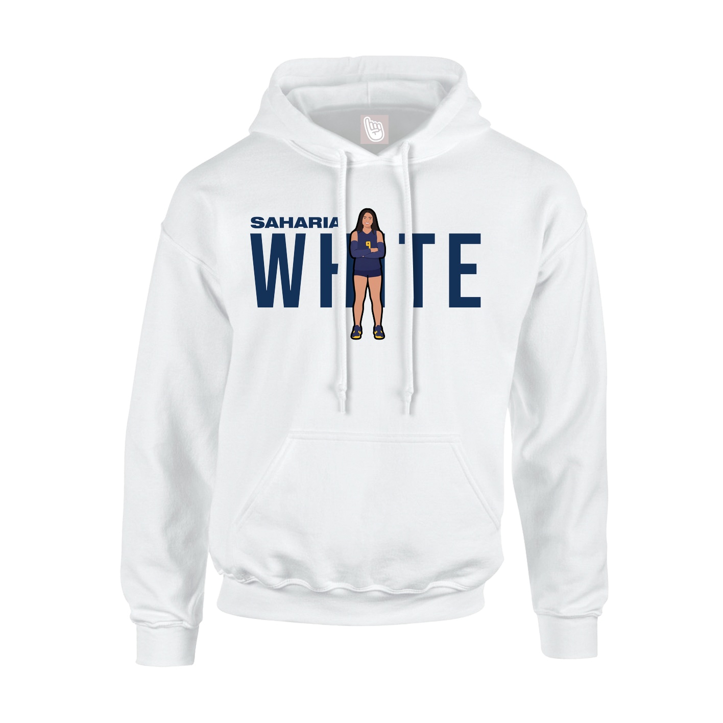 Hoodie — Player Name in White