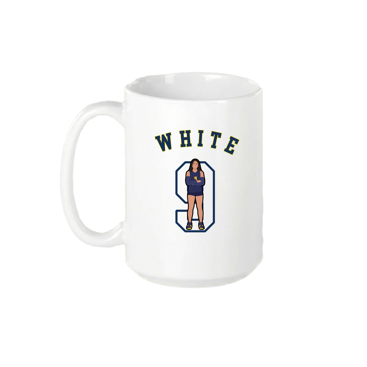 15oz Coffee Mug — Shirsey Arch in White