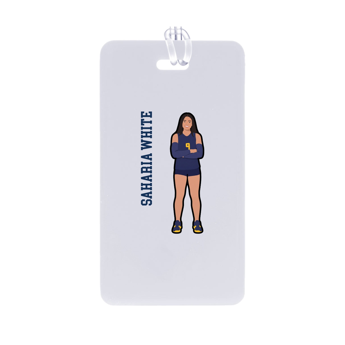 Bag Tag — Name Vertical in Classic