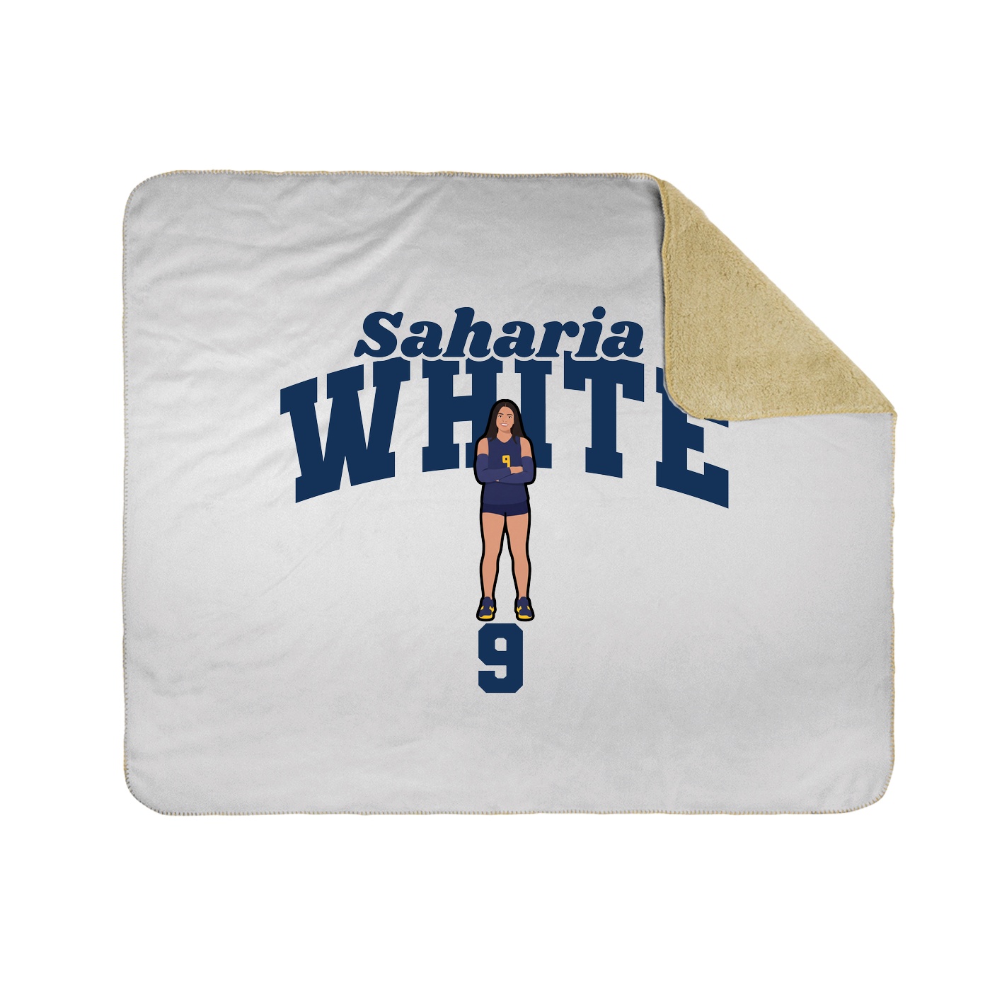 Throw Blanket — Signature Arch in White