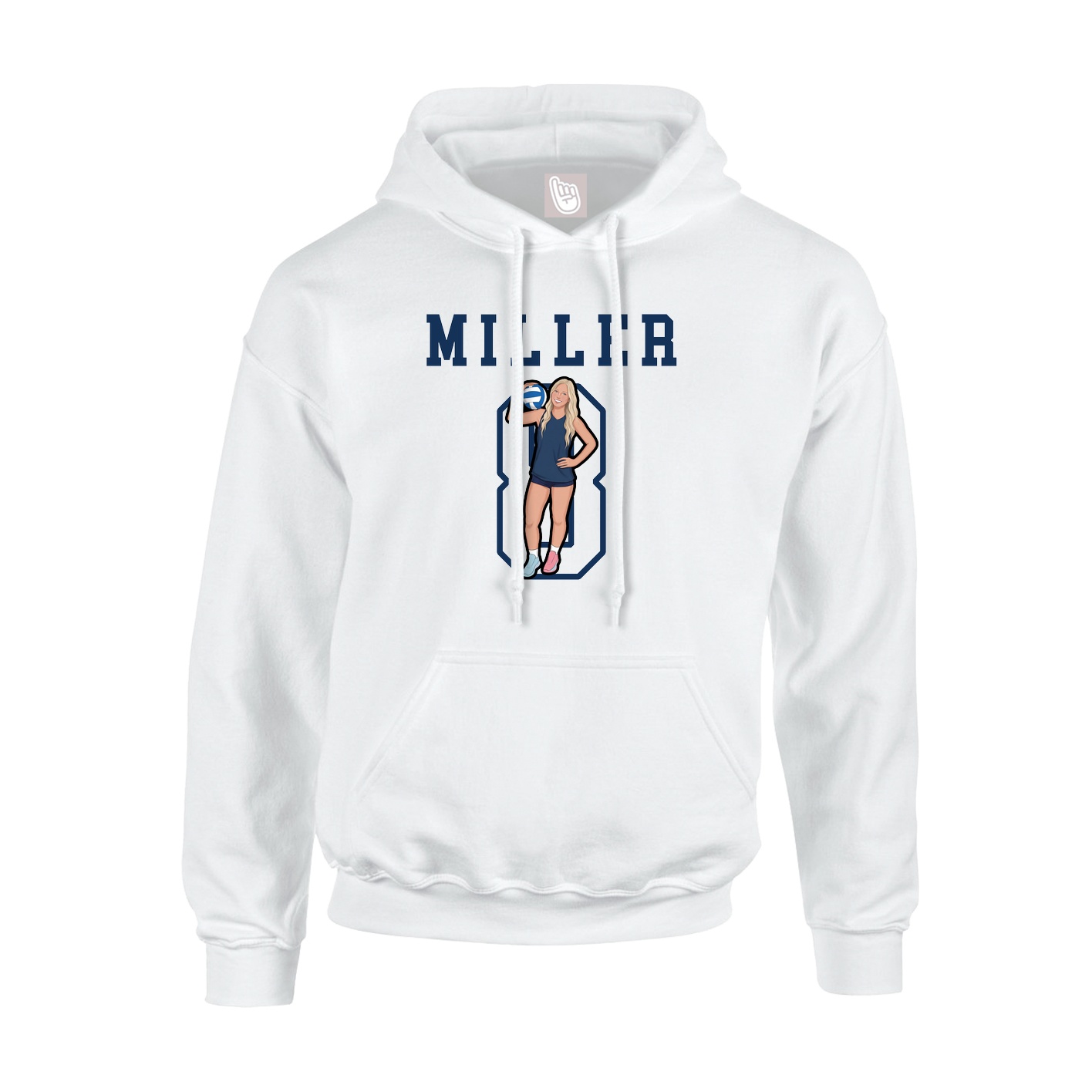 Hoodie — Shirsey in White