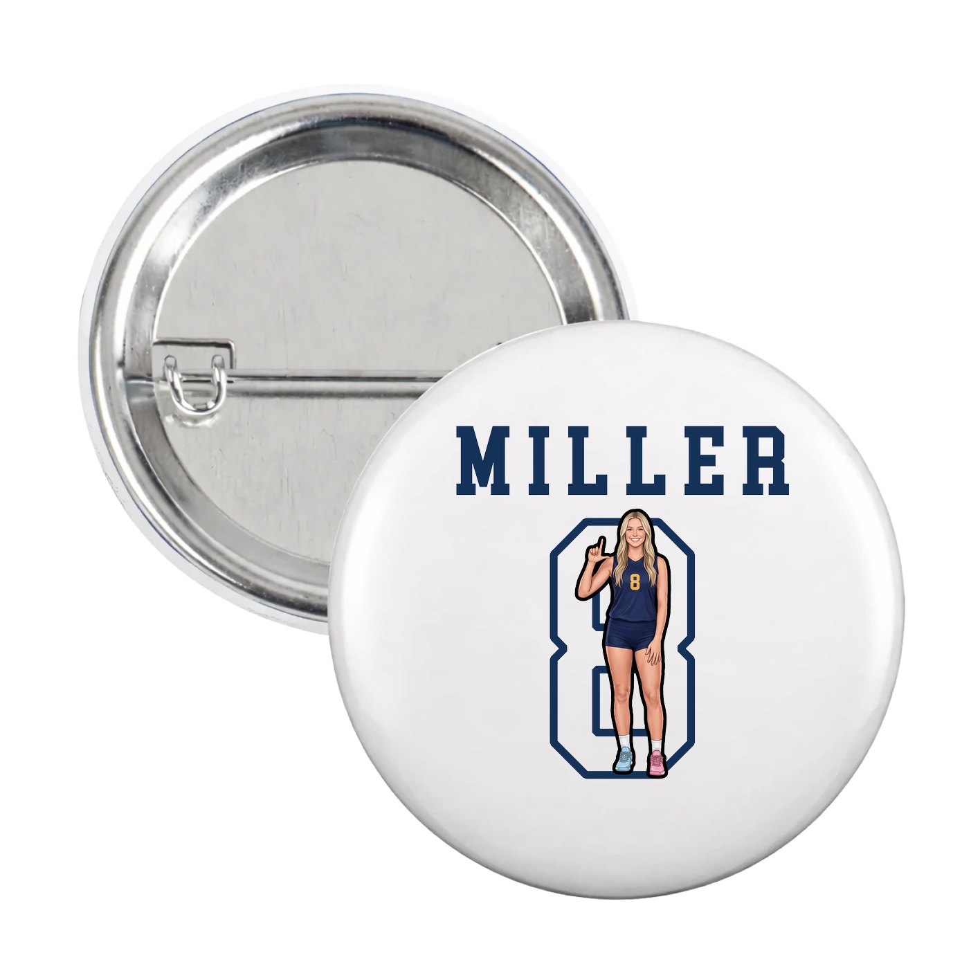 Game Day Button — Shirsey in White