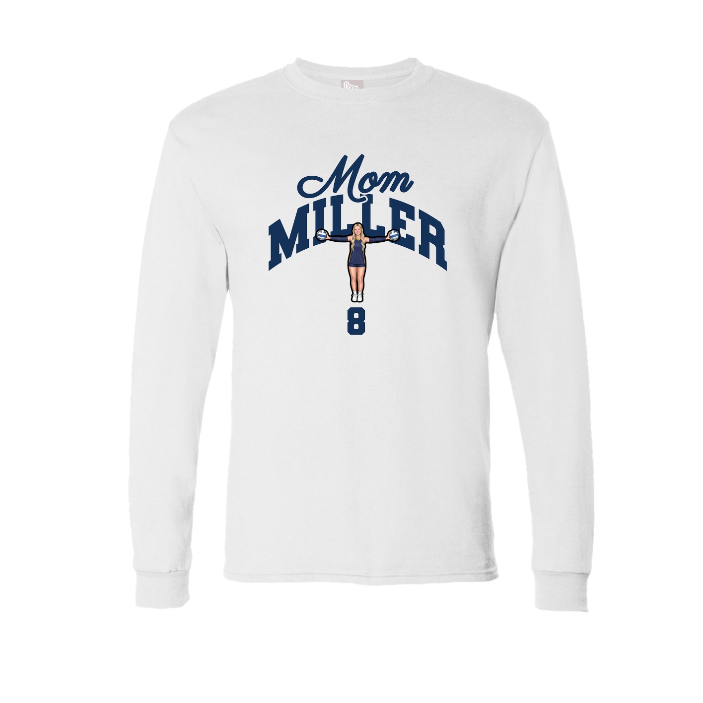 Long Sleeve Tee — Mothers Day Arch in White