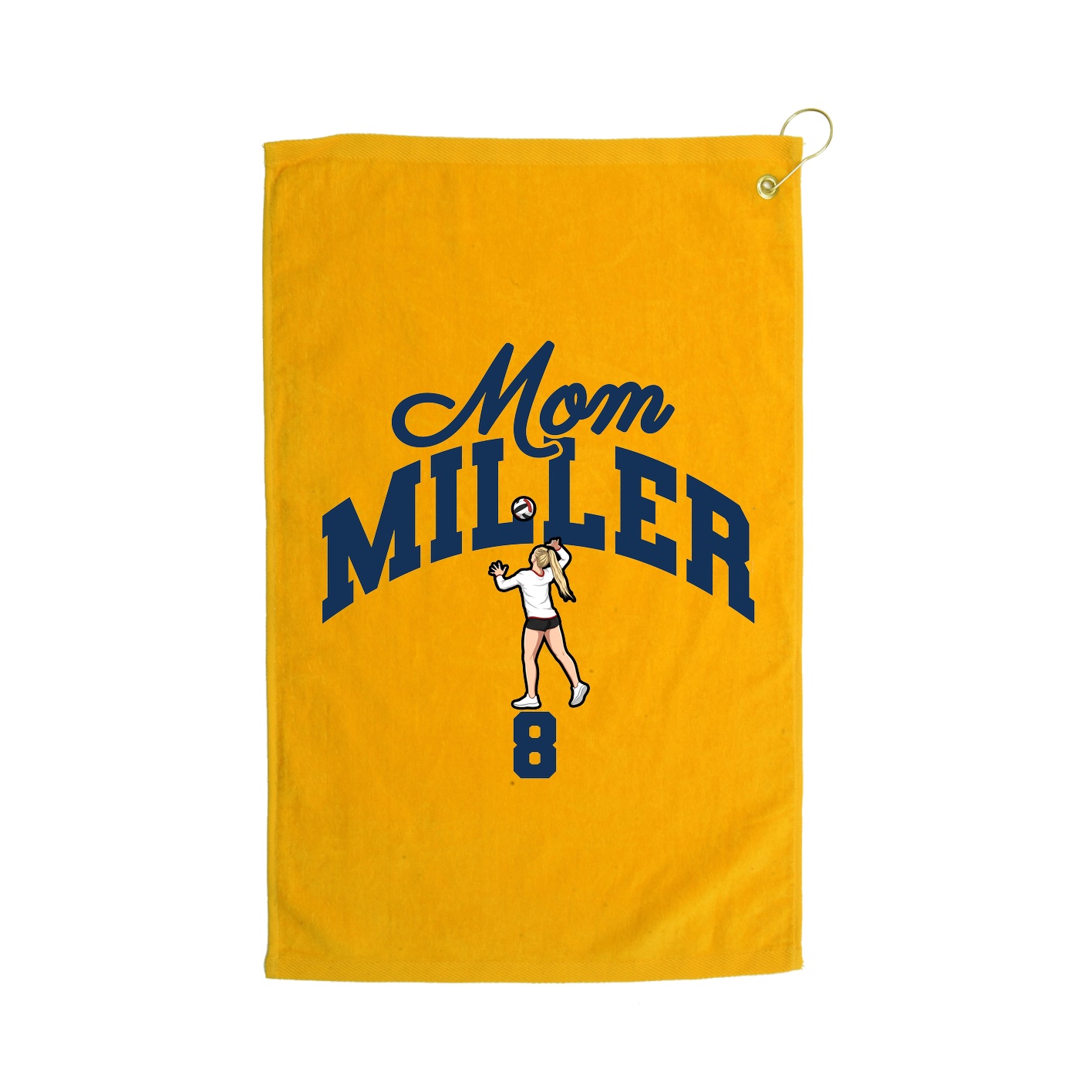 Golf Towel — Mothers Day Arch in Gold