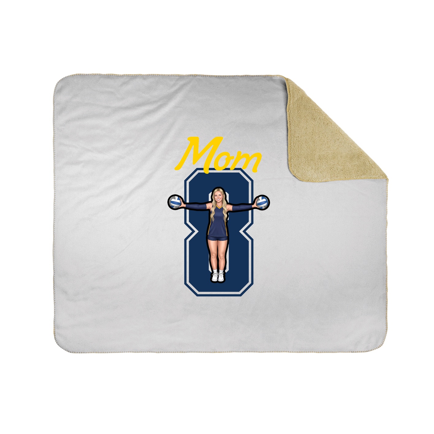 Throw Blanket — Mothers Day Shirsey in White