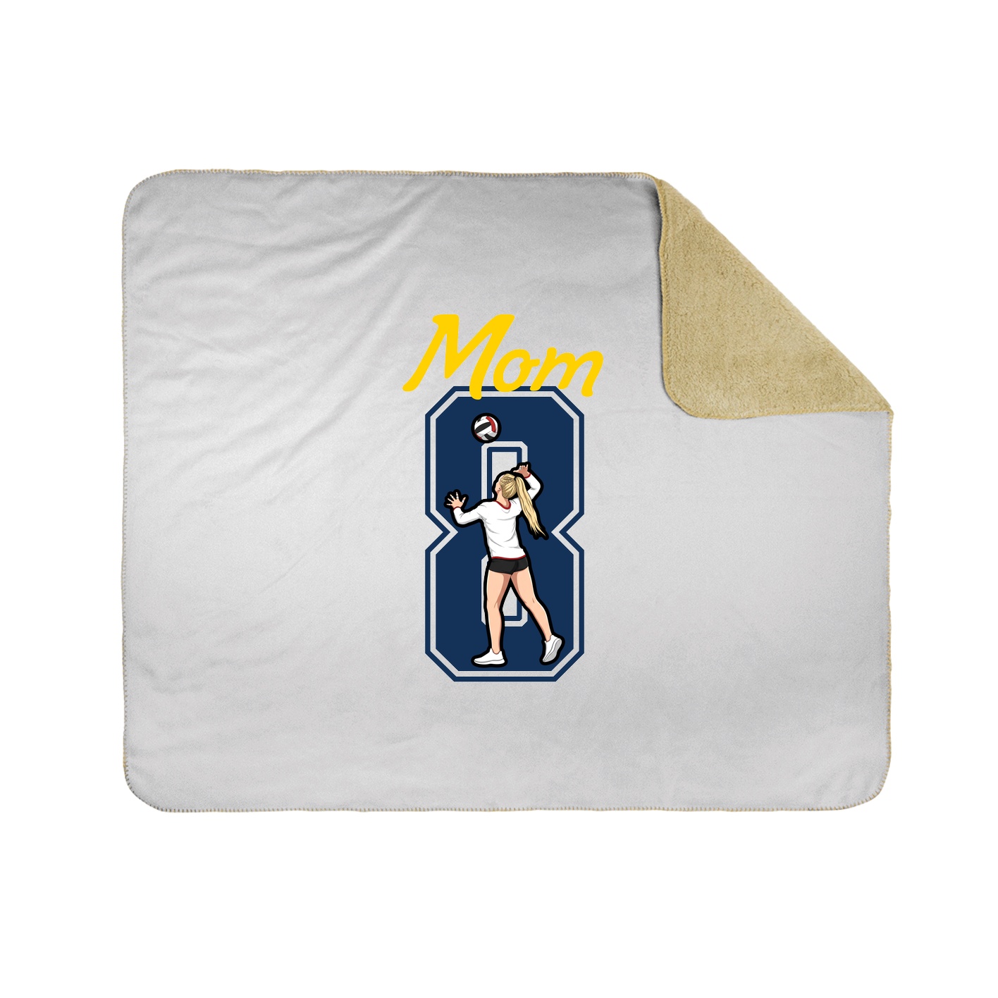 Throw Blanket — Mothers Day Shirsey in White