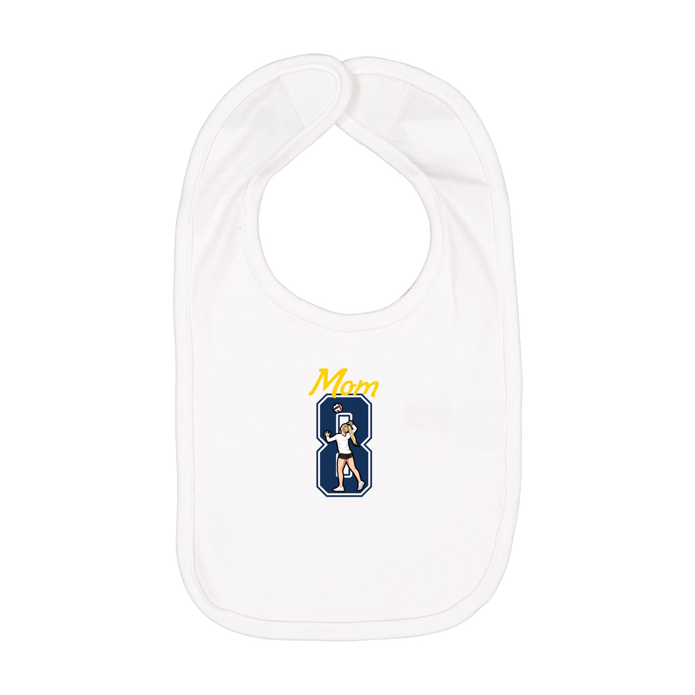 Infant Bib — Mothers Day Shirsey in White
