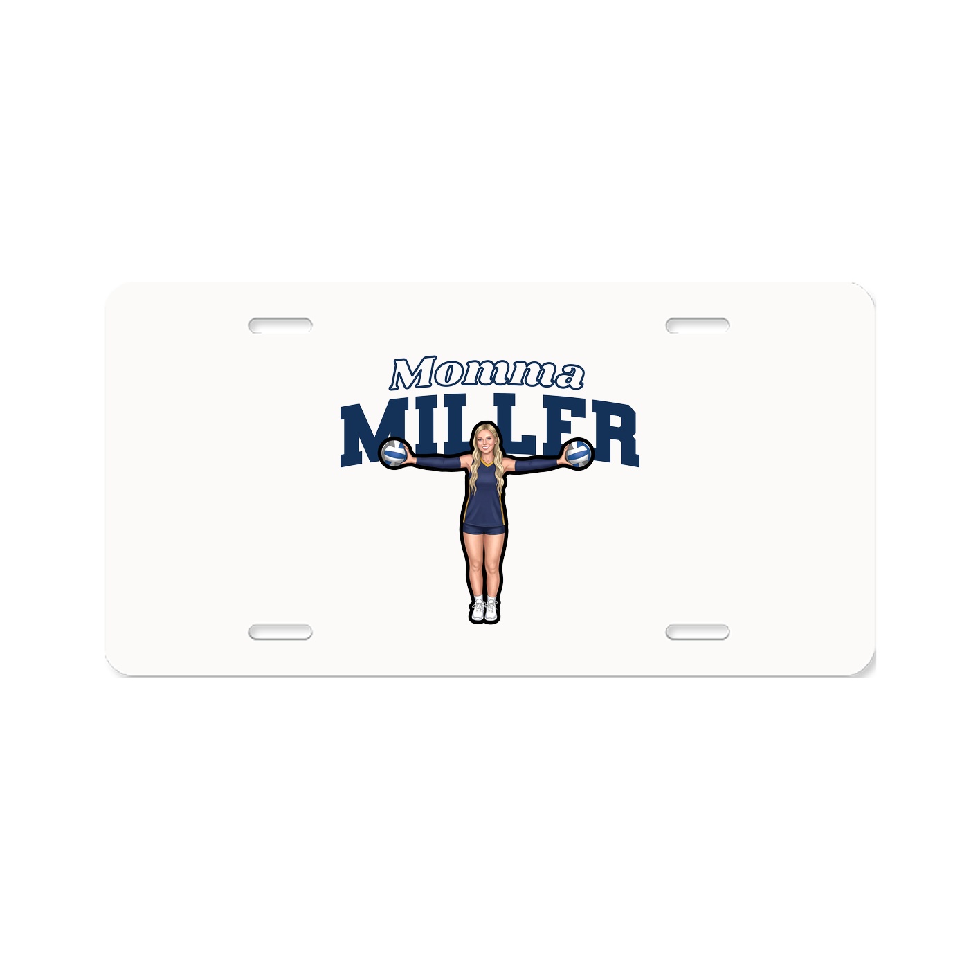 License Plate — Mothers Day Block in Classic
