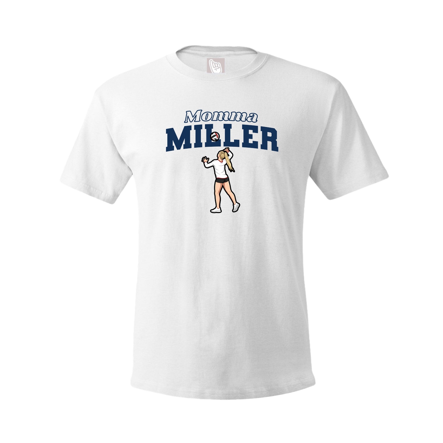 Youth Tee — Mothers Day Block in White