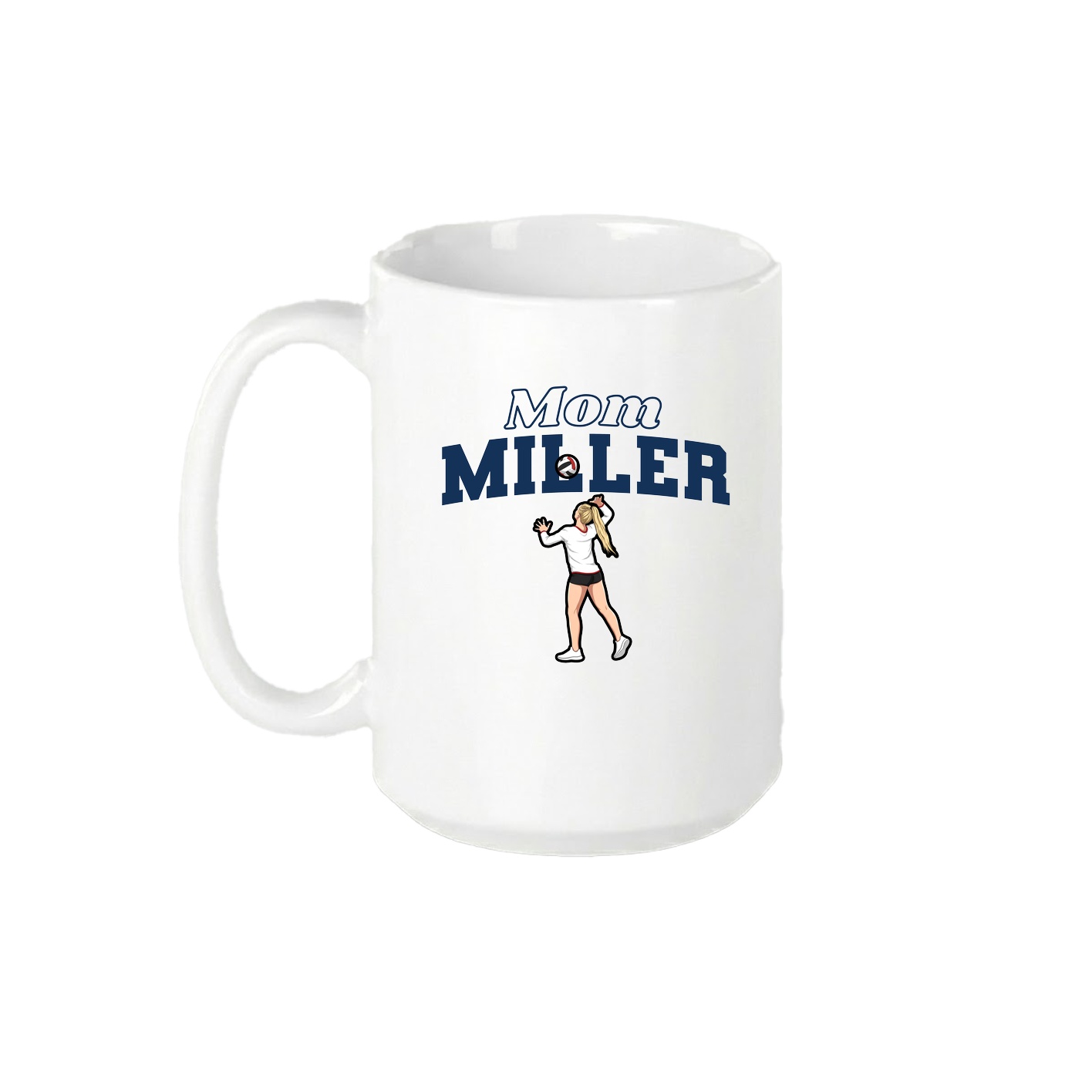 15oz Coffee Mug — Mothers Day Block in White