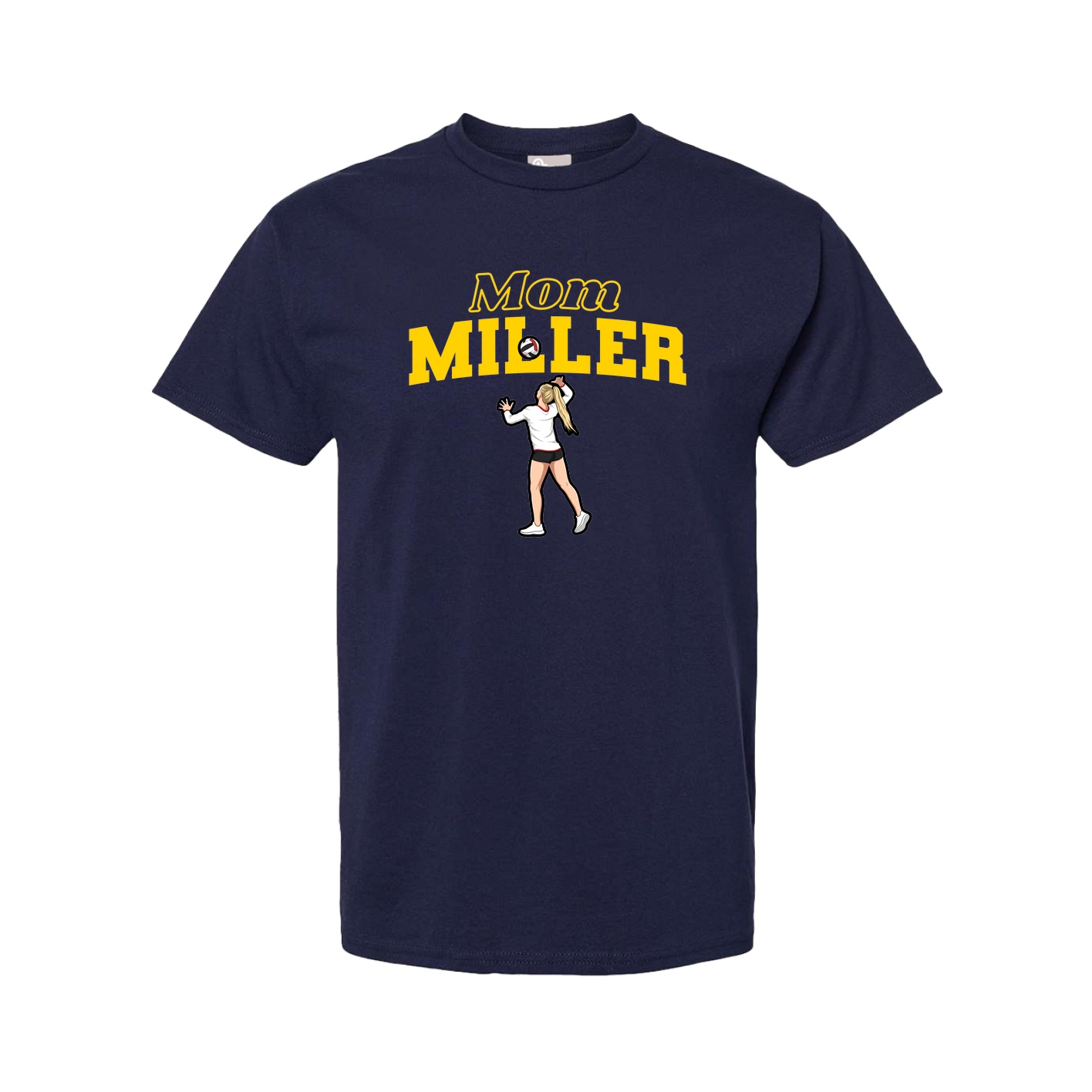 Youth Tee — Mothers Day Block in Navy