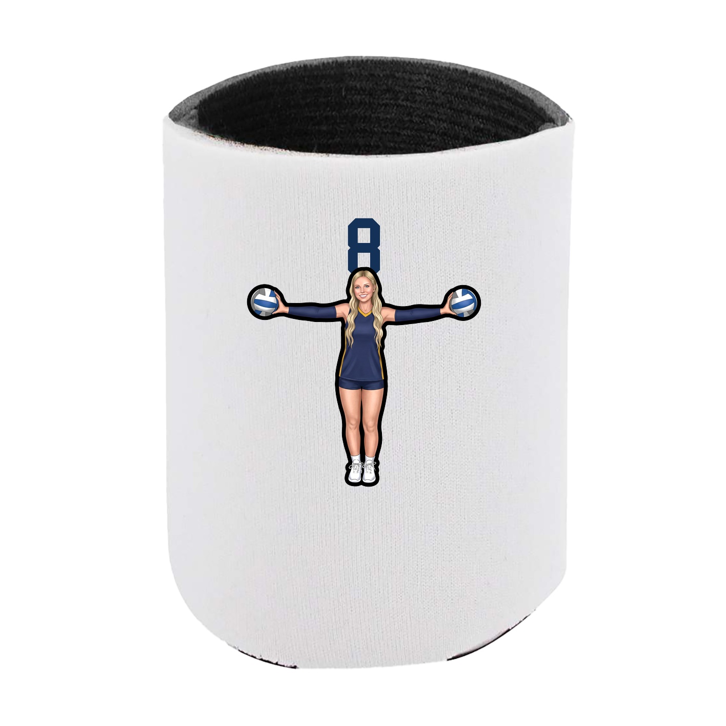 Can Holder — Number Top in White