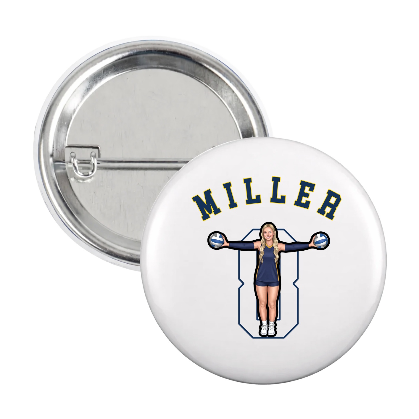 Game Day Button — Shirsey Arch in White