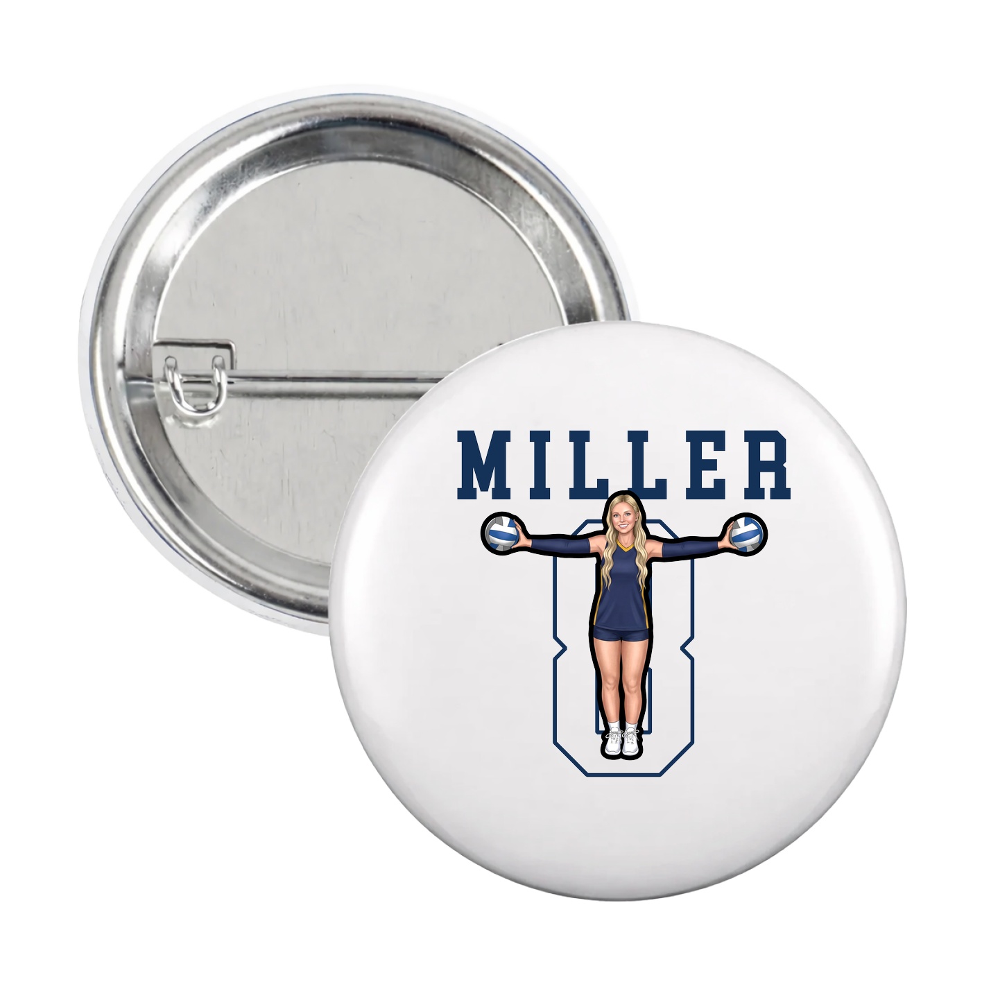 Game Day Button — Shirsey in White