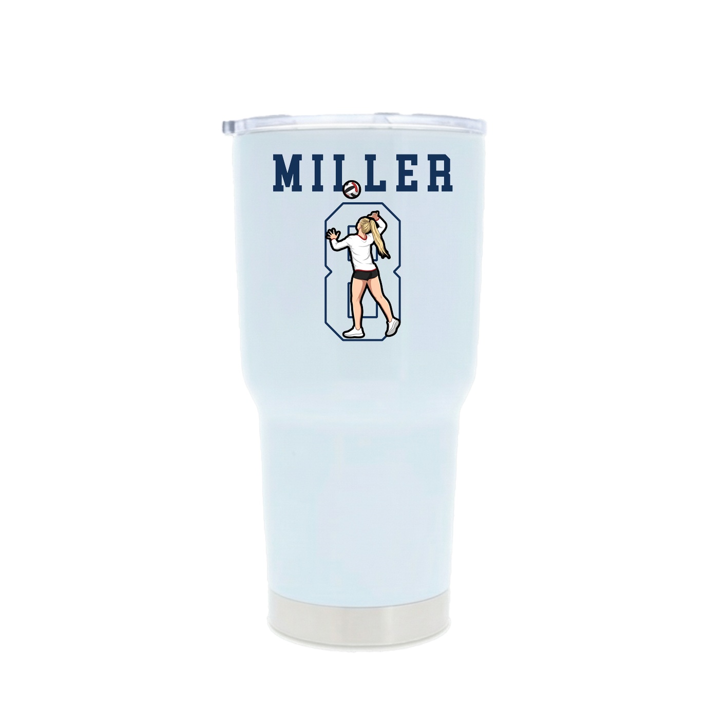 30oz Stainless Steel Tumbler — Shirsey in White