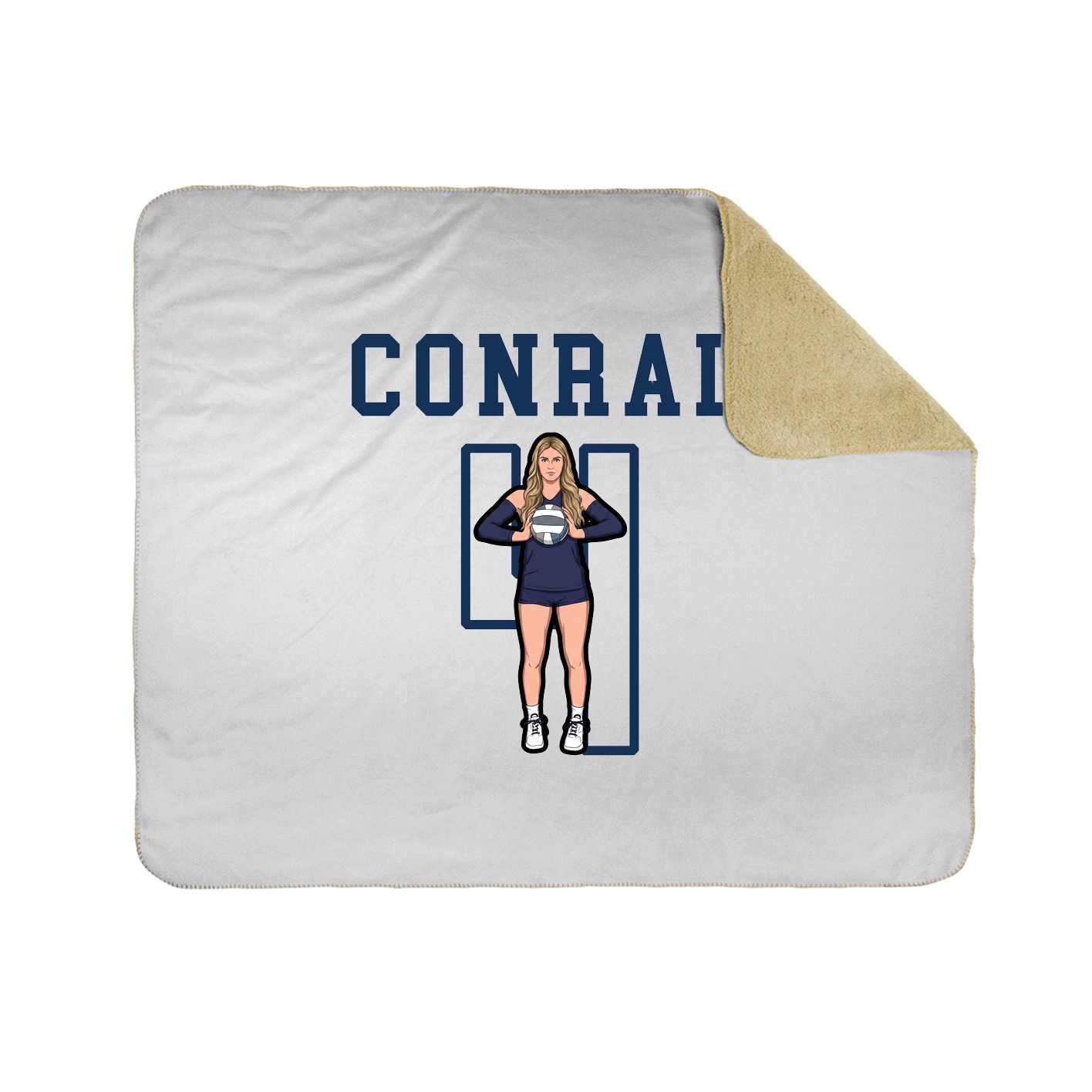Throw Blanket — Shirsey in White