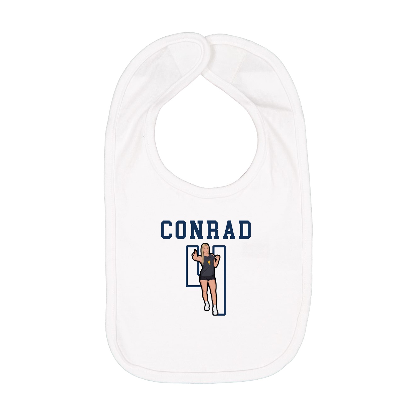 Infant Bib — Shirsey in White