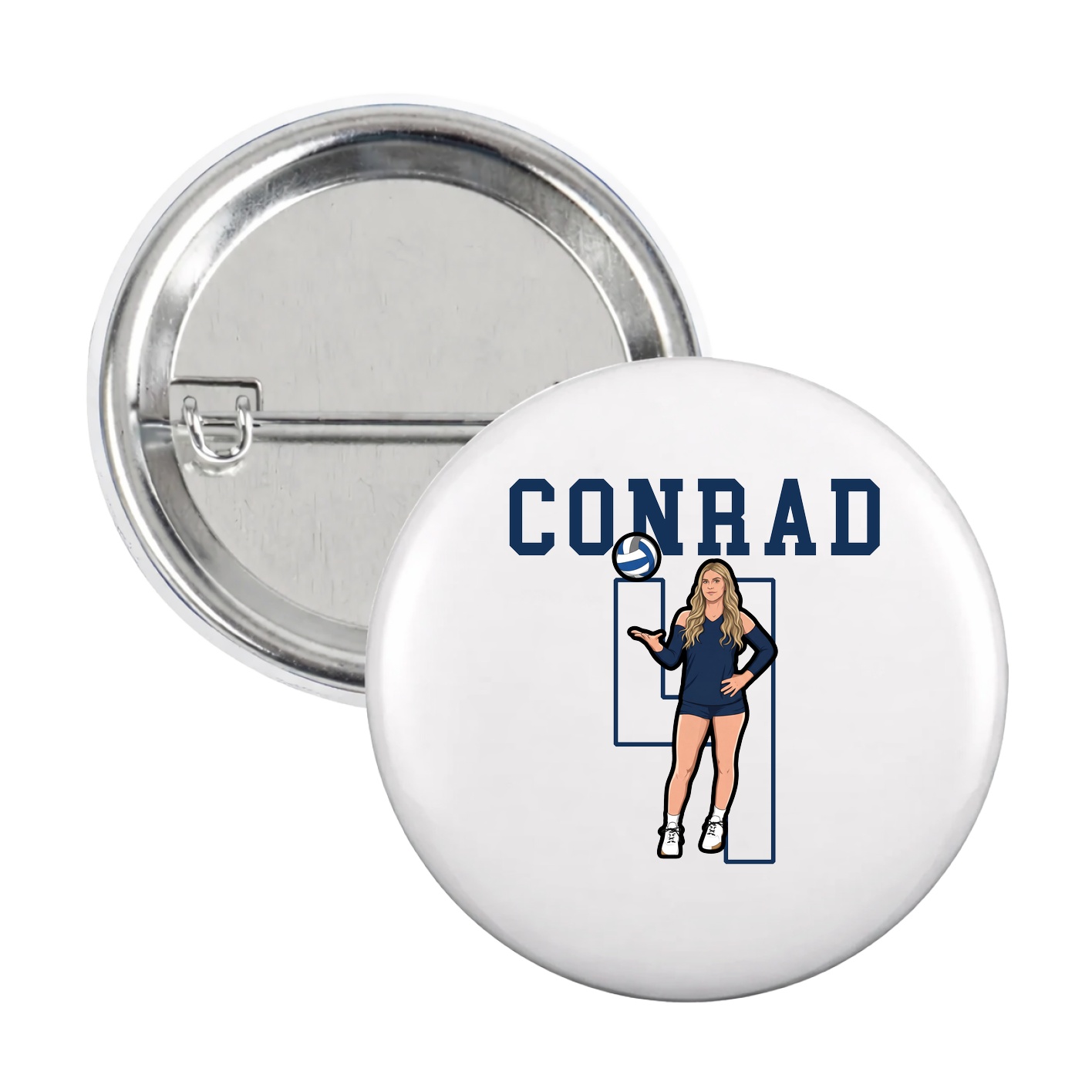 Game Day Button — Shirsey in White