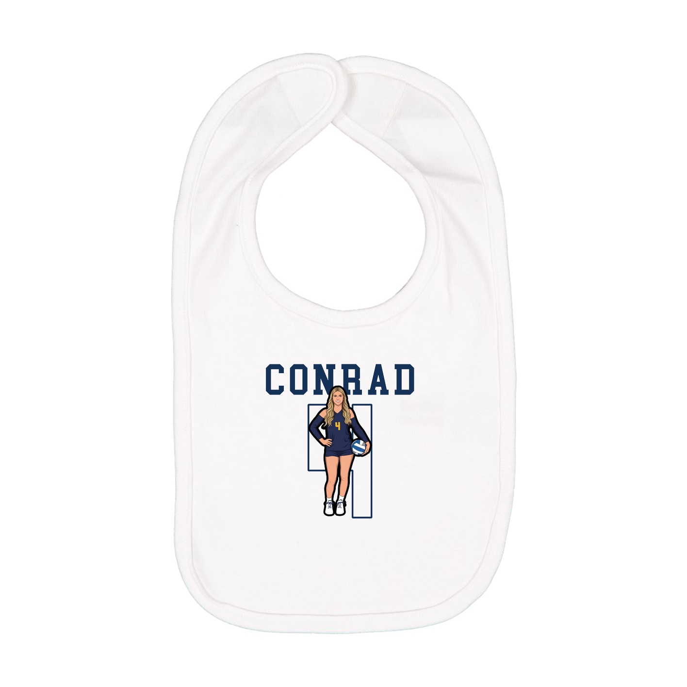Infant Bib — Shirsey in White