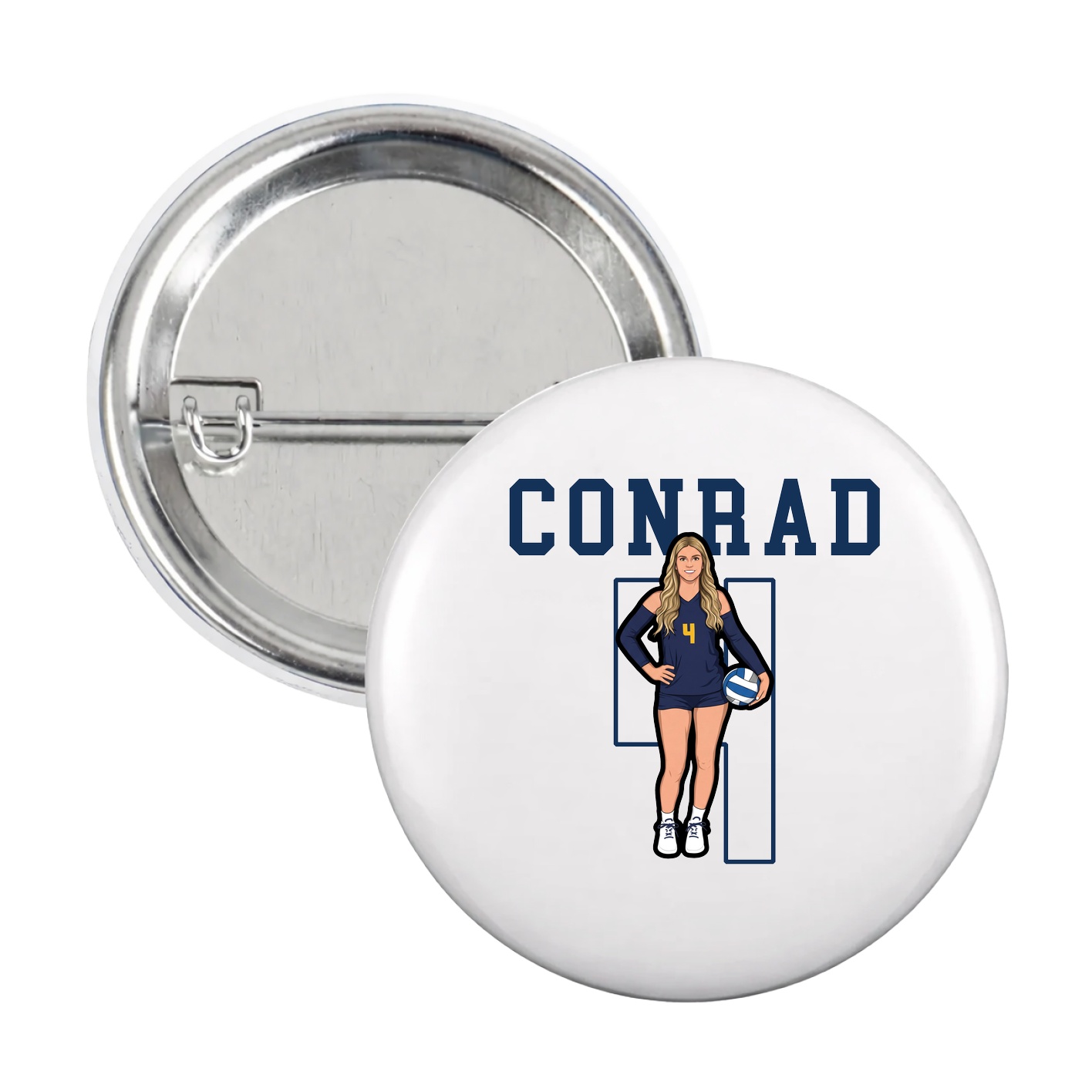 Game Day Button — Shirsey in White