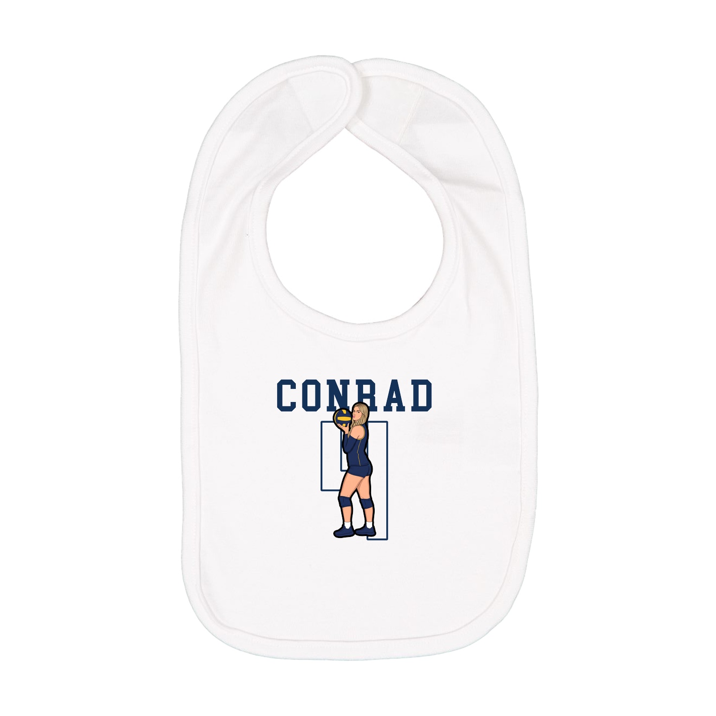 Infant Bib — Shirsey in White