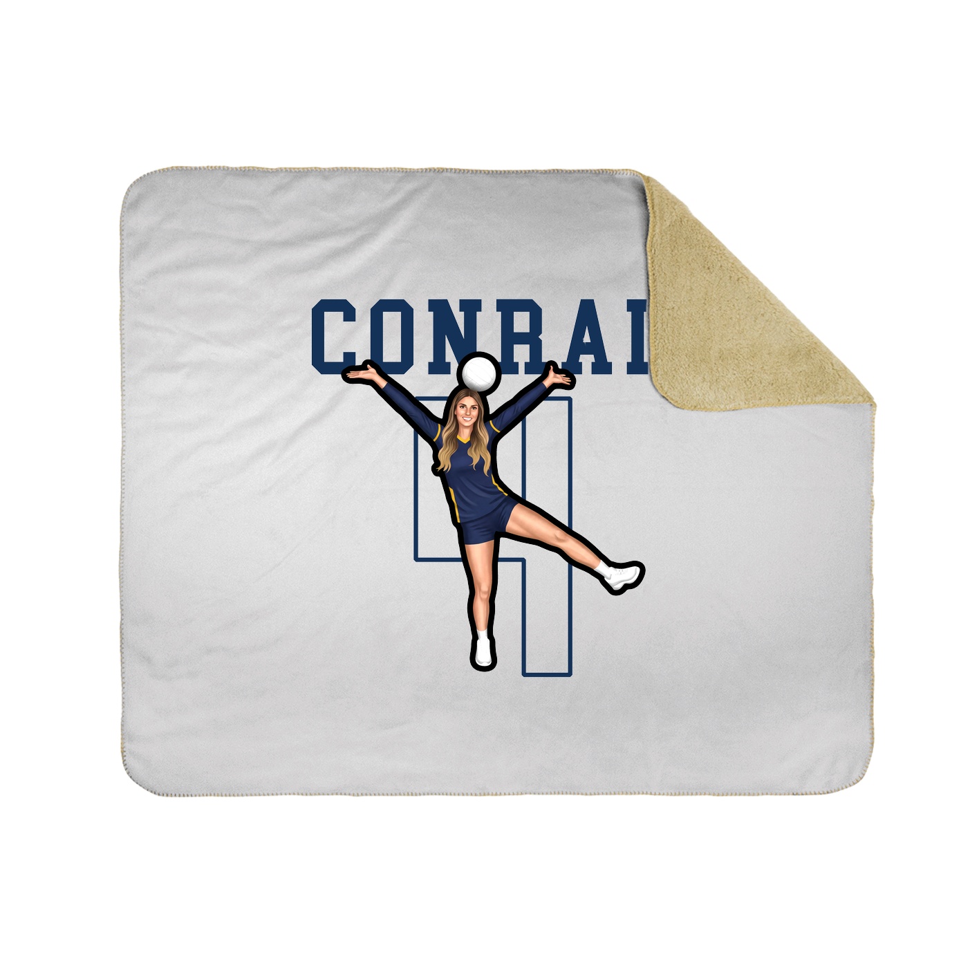 Throw Blanket — Shirsey in White
