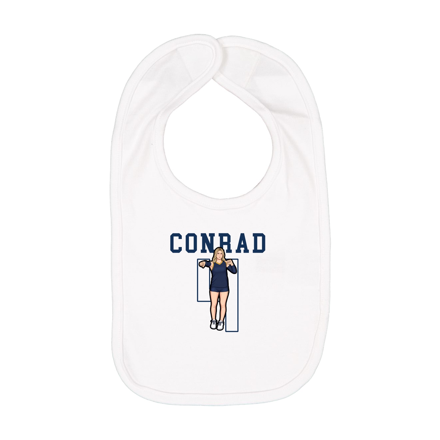 Infant Bib — Shirsey in White