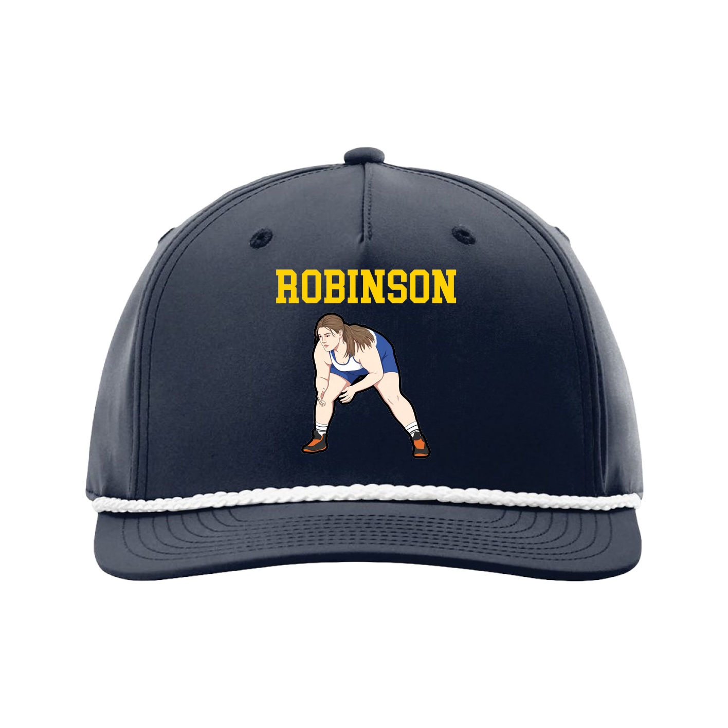 Five-Panel Classic Rope Cap — Shirsey in Navy