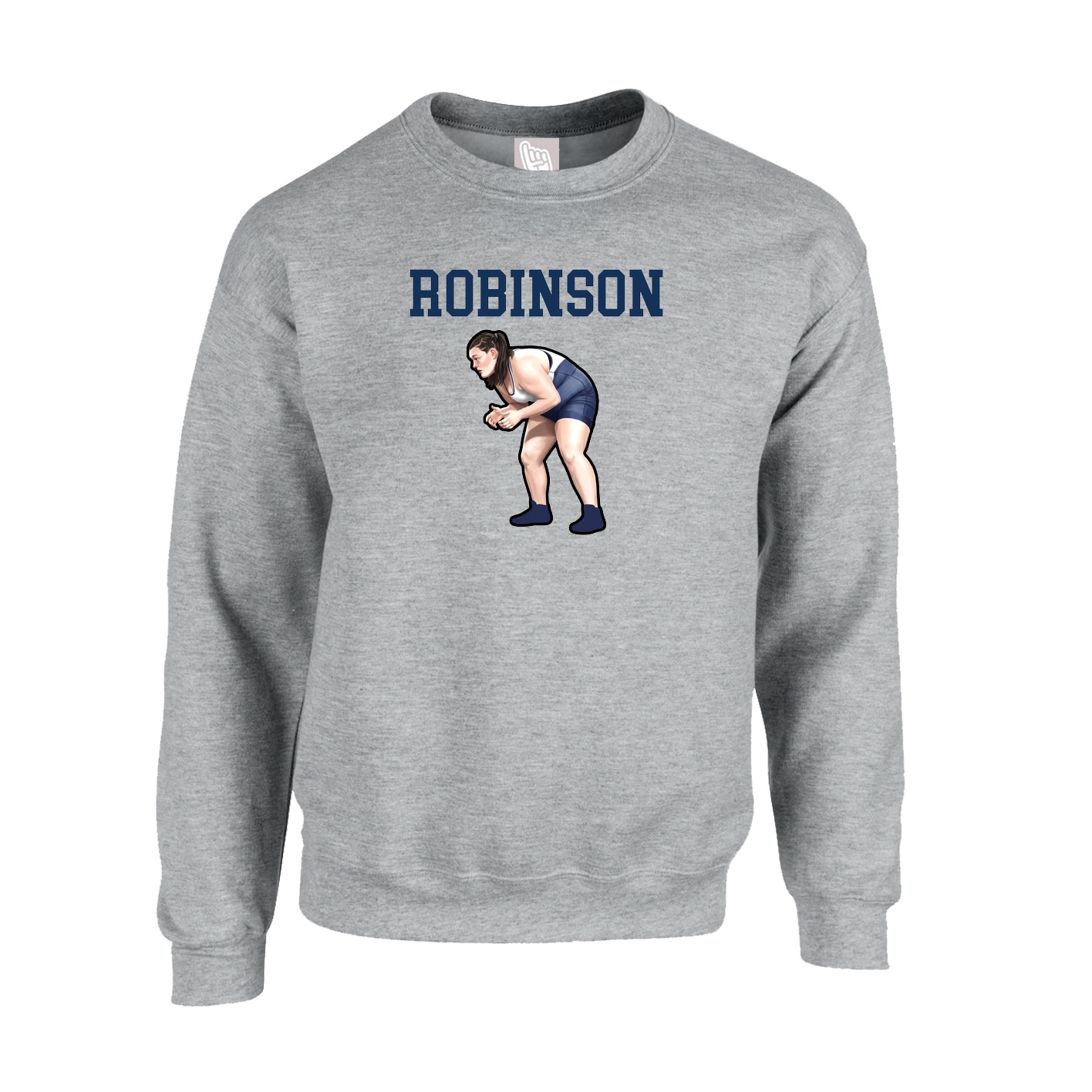 Fleece Crew — Shirsey in Grey