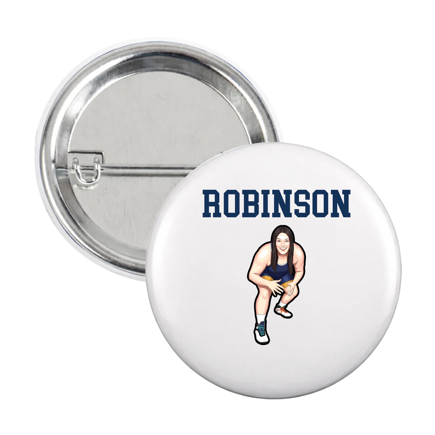 Game Day Button — Shirsey in White