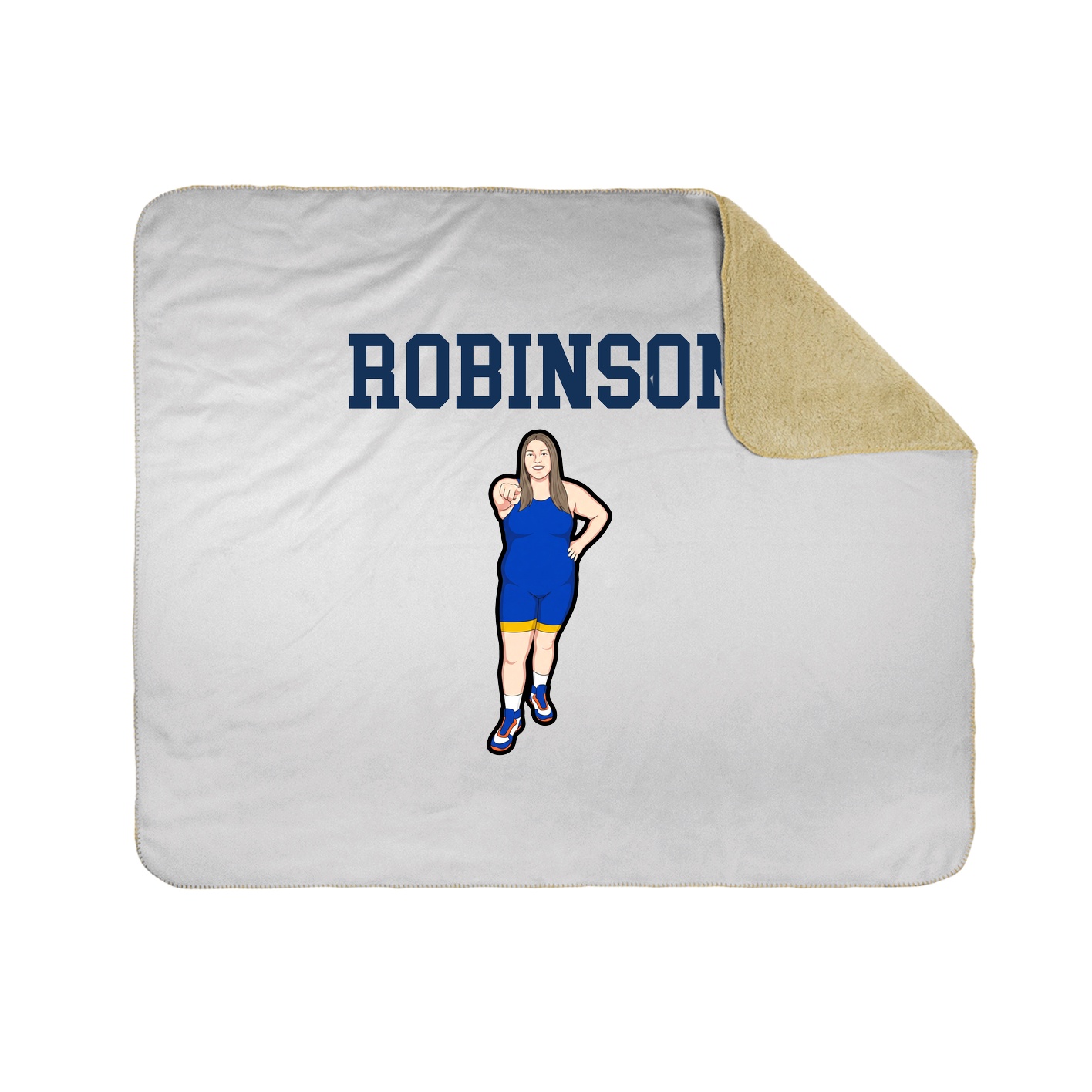 Throw Blanket — Shirsey in White