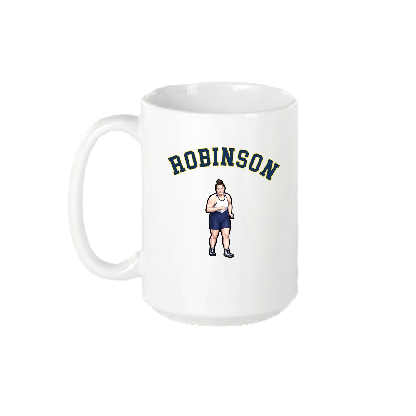 15oz Coffee Mug — Shirsey Arch in White