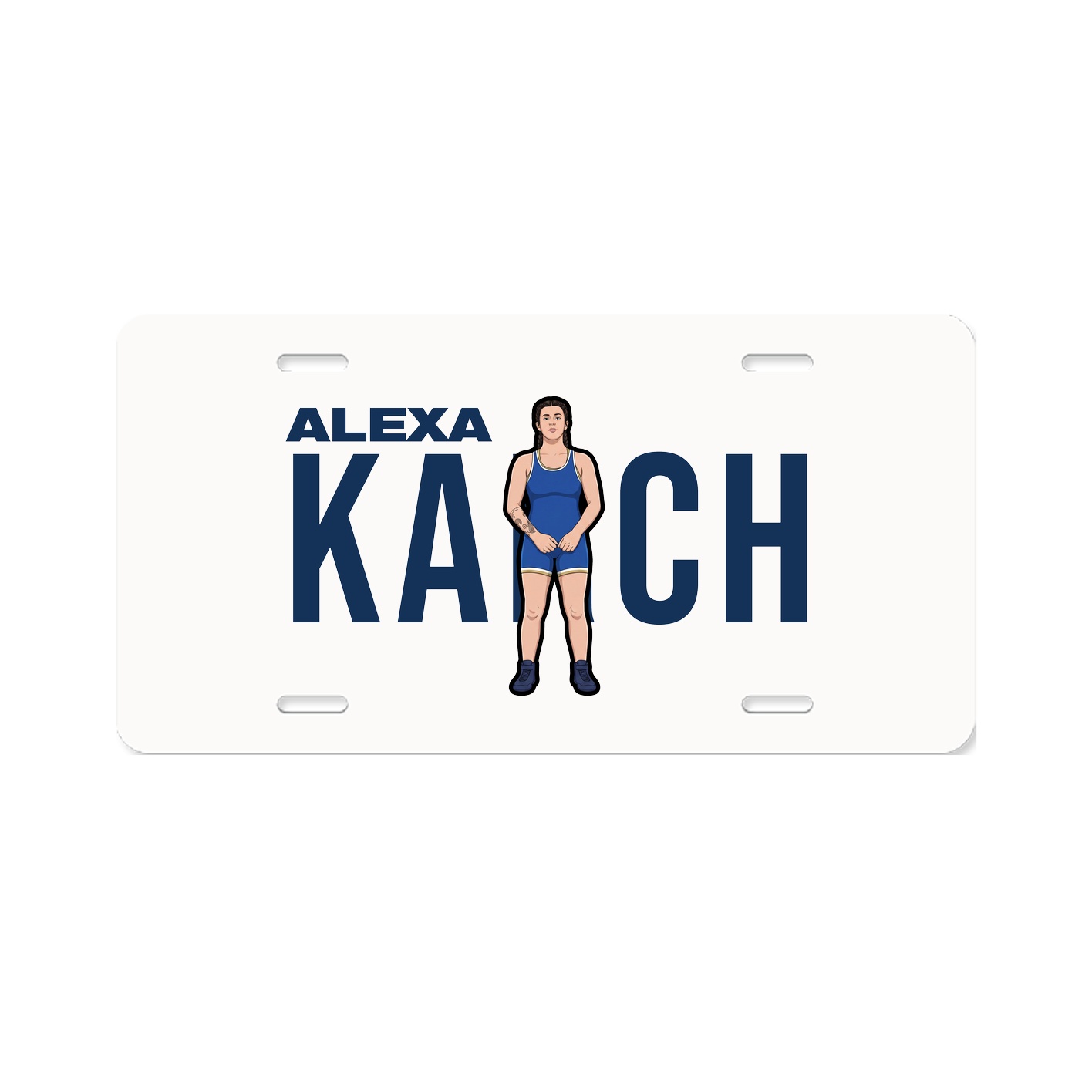 License Plate — Player Name in Classic