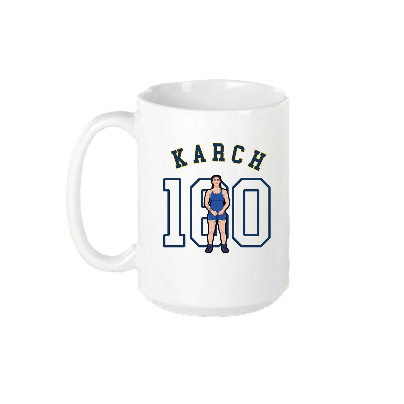 15oz Coffee Mug — Shirsey Arch in White