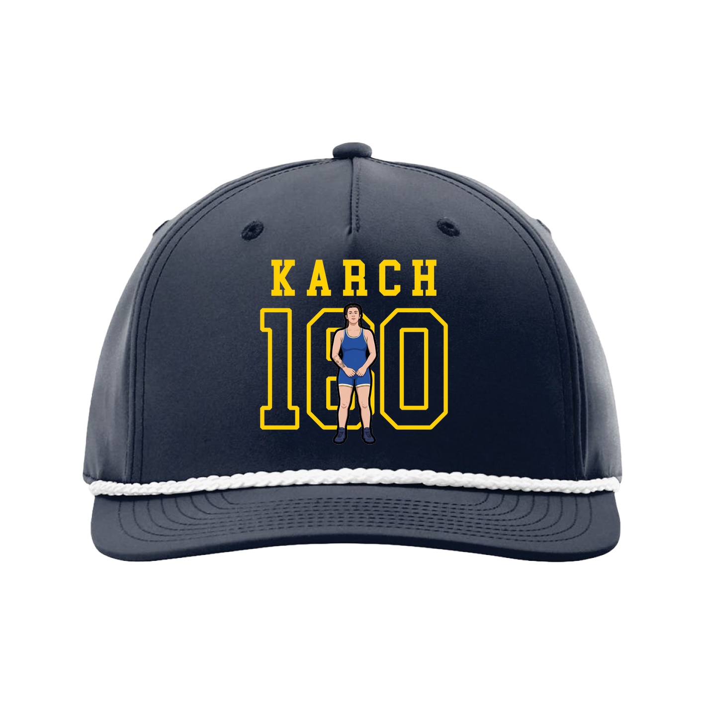 Five-Panel Classic Rope Cap — Shirsey in Navy