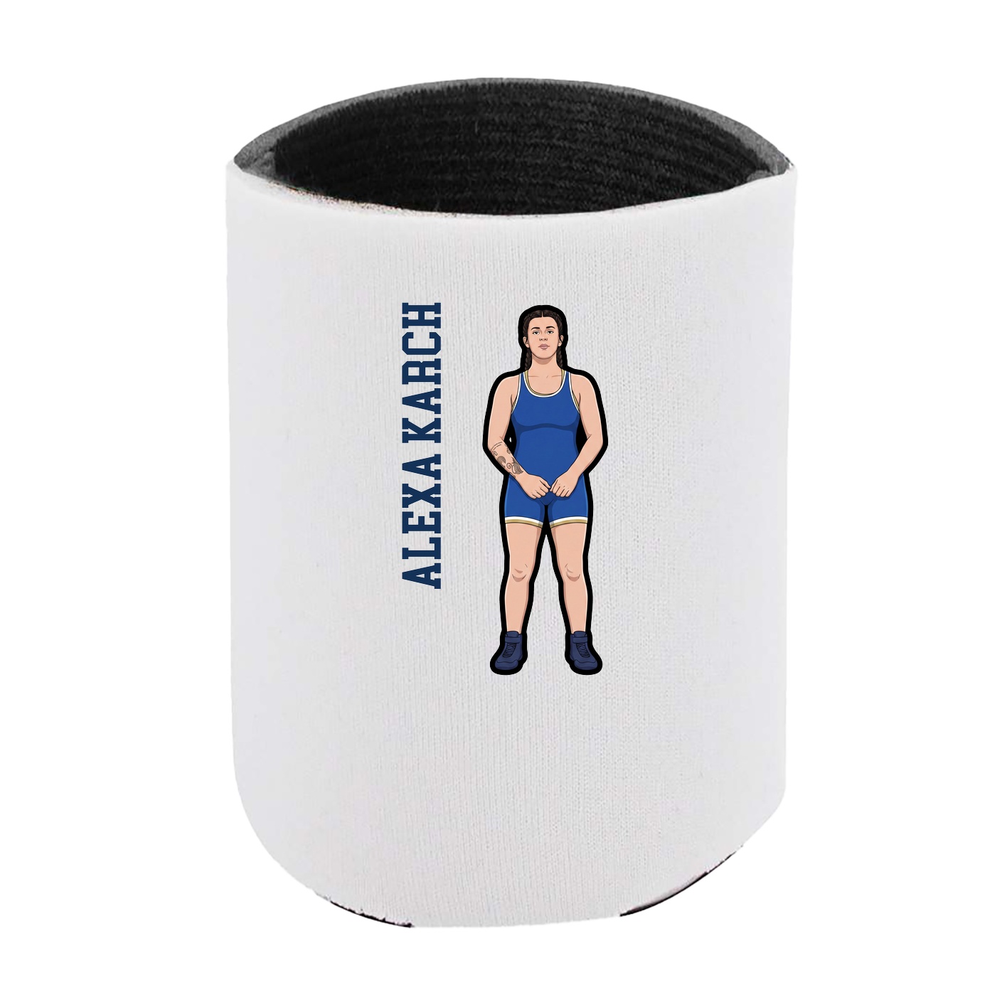 Can Holder — Name Vertical in White
